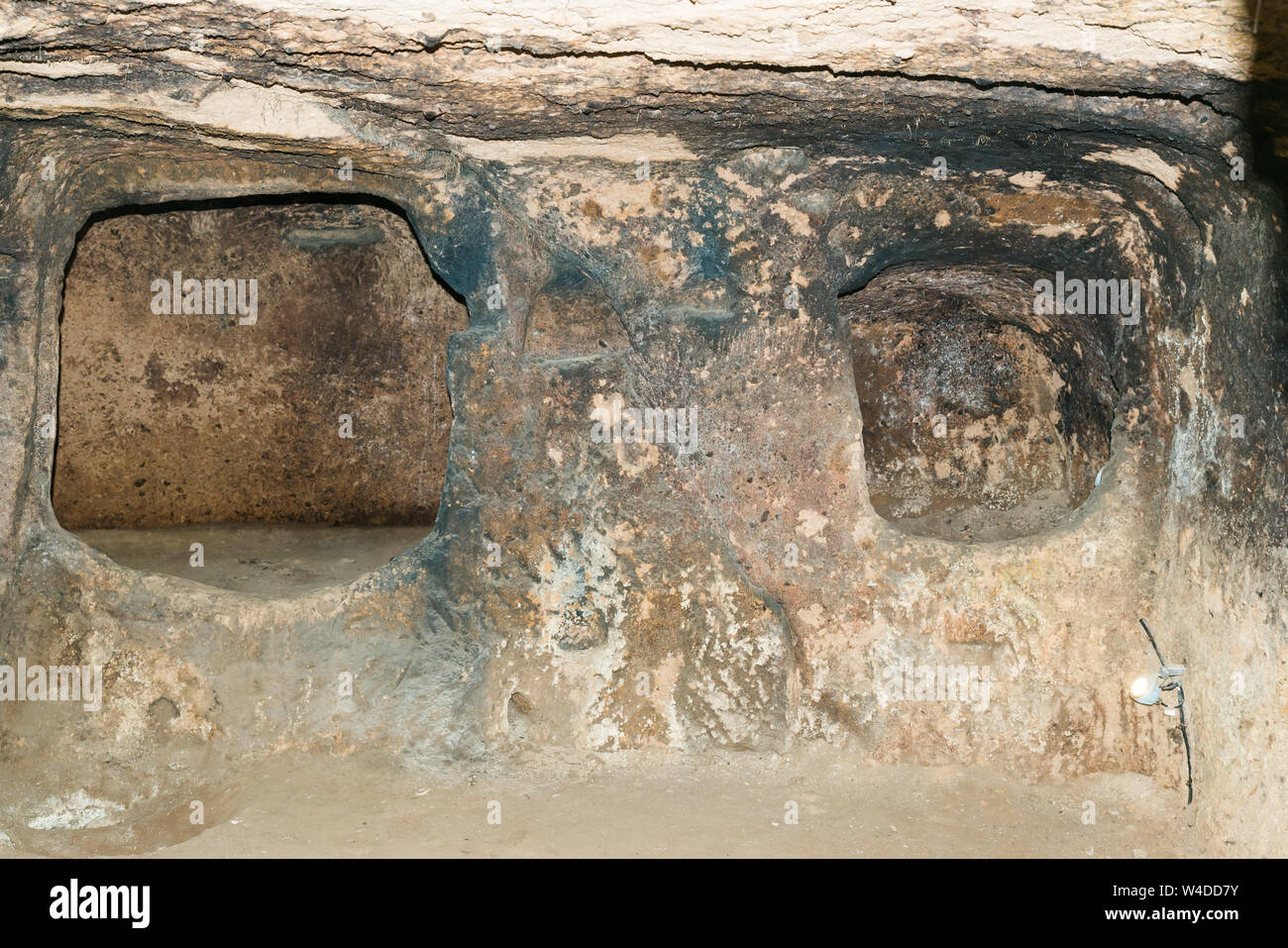 La ville souterraine de Kaymakli,la Cappadoce, Anatolie centrale, Turquie, Asie Banque D'Images