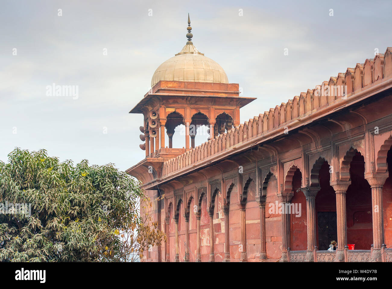 Ancienne Mosquée De L'Architecture Indienne Traditionnelle De New Delhi Banque D'Images