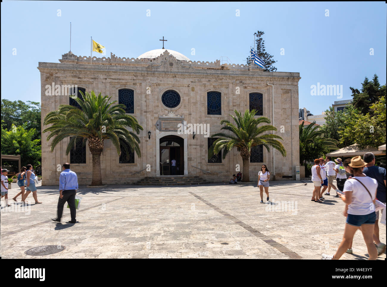 L'église de Saint Titus à Héraklion, Crète, Grèce Banque D'Images