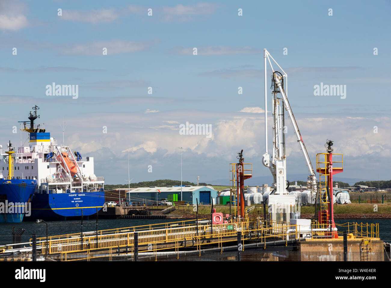 Les navires de transport nucléaire à Barrow in Furness, Cumbria, Royaume-Uni. Banque D'Images