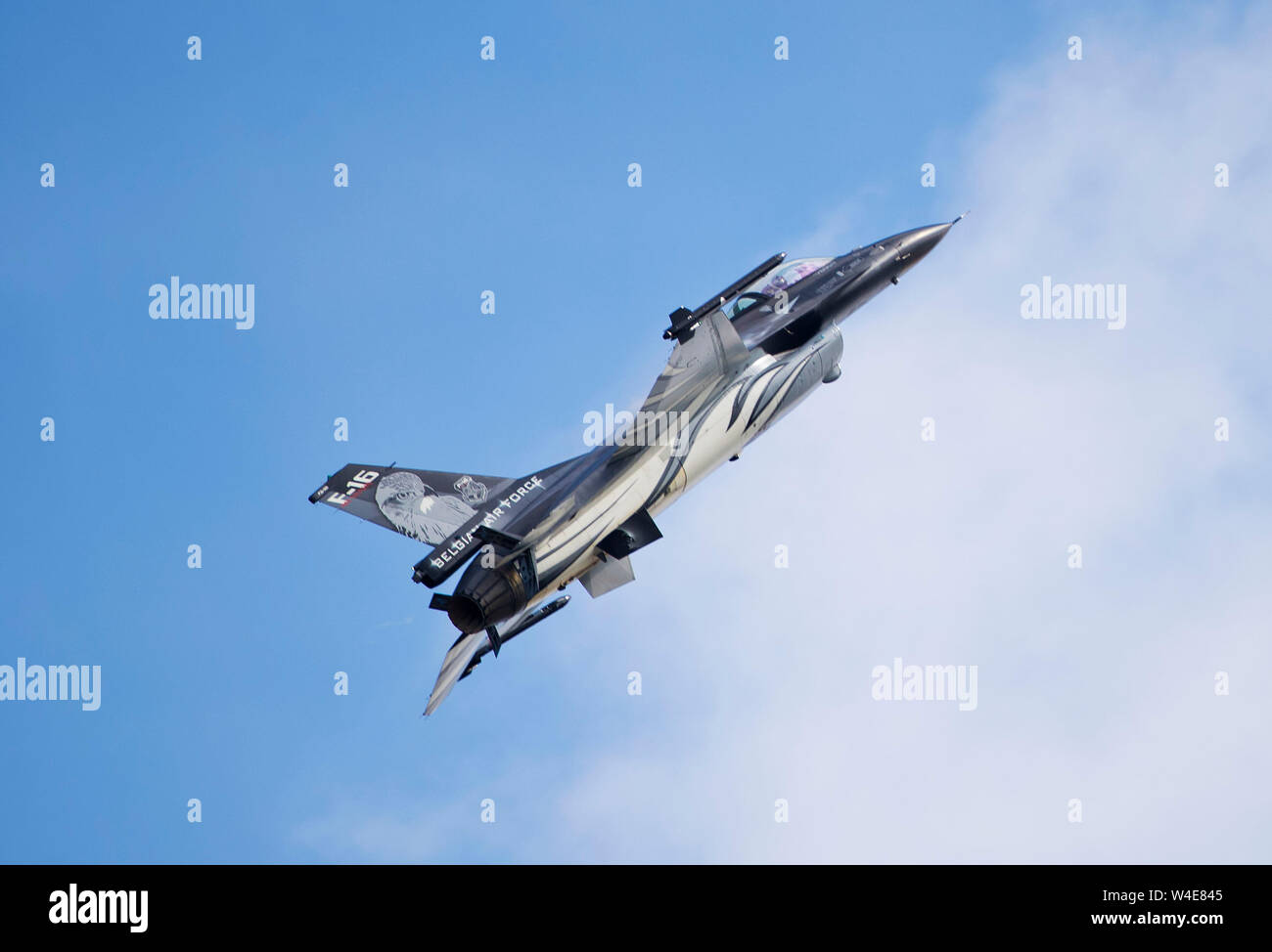 F-16 Fighting Falcon belge de l'équipe de l'affichage 2019 RIAT air show, Fairford, Gloucestershire, Royaume-Uni Banque D'Images