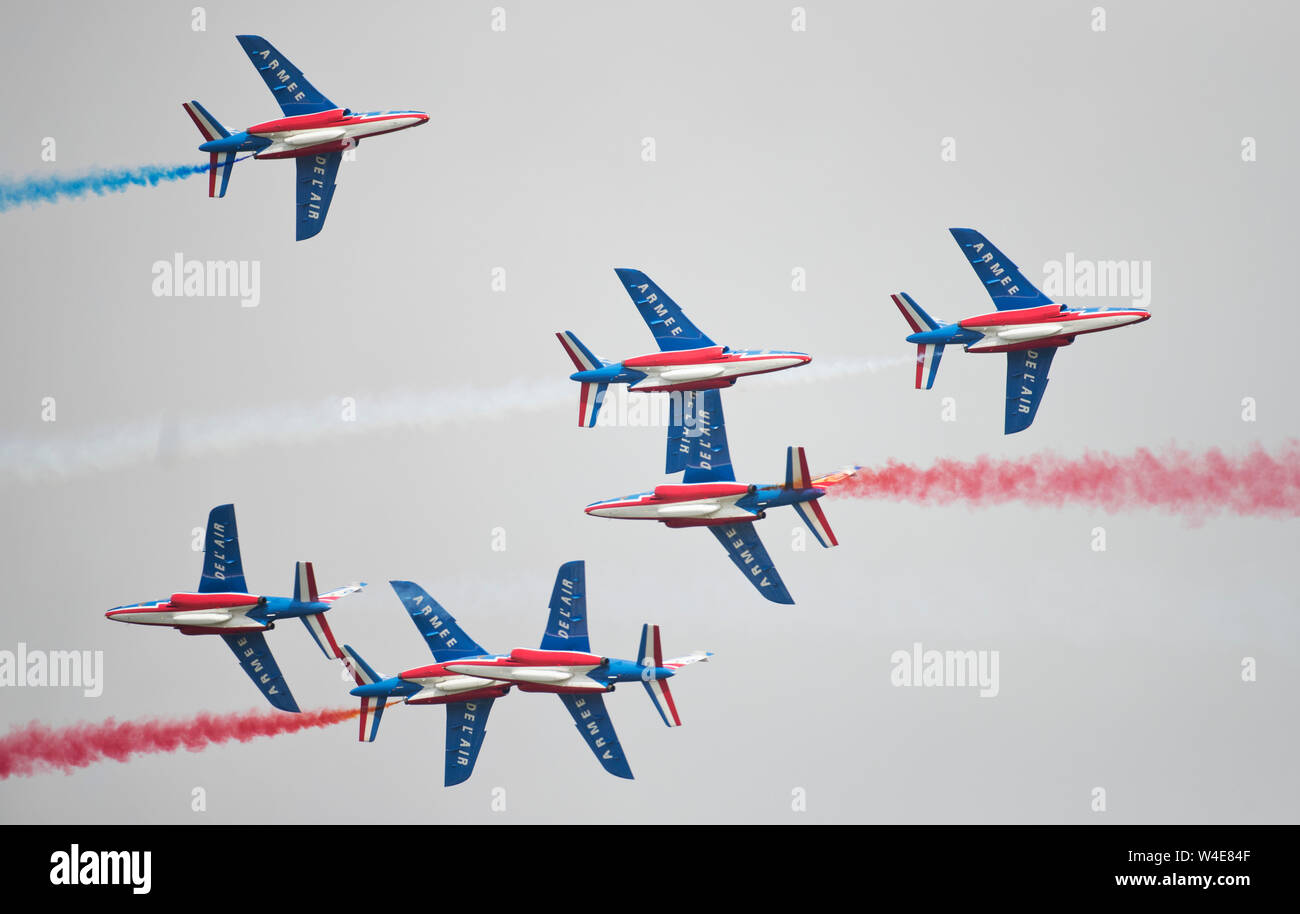 RIAT 2019, les avions de l'Armée de l'air Patrouille de France à l'équipe de démonstration de la riat 2019 Banque D'Images