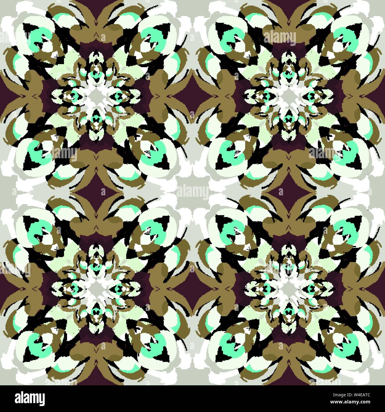 The Mandala tribal motif transparent transparent vintage Illustration de Vecteur