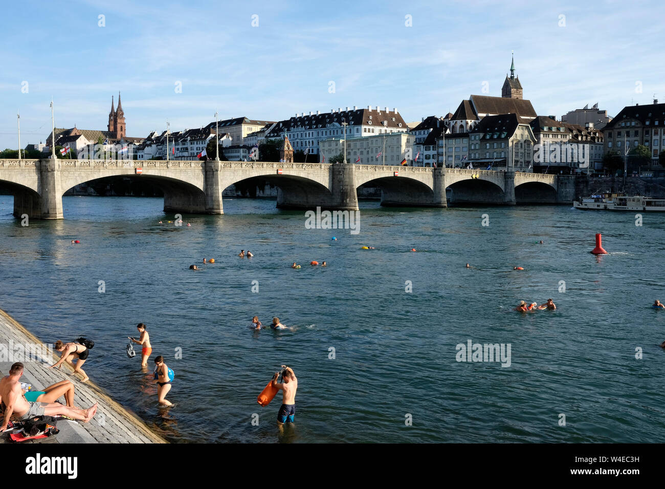 Une vue générale de la région du pont de Bâle, Genève Photo Stock - Alamy