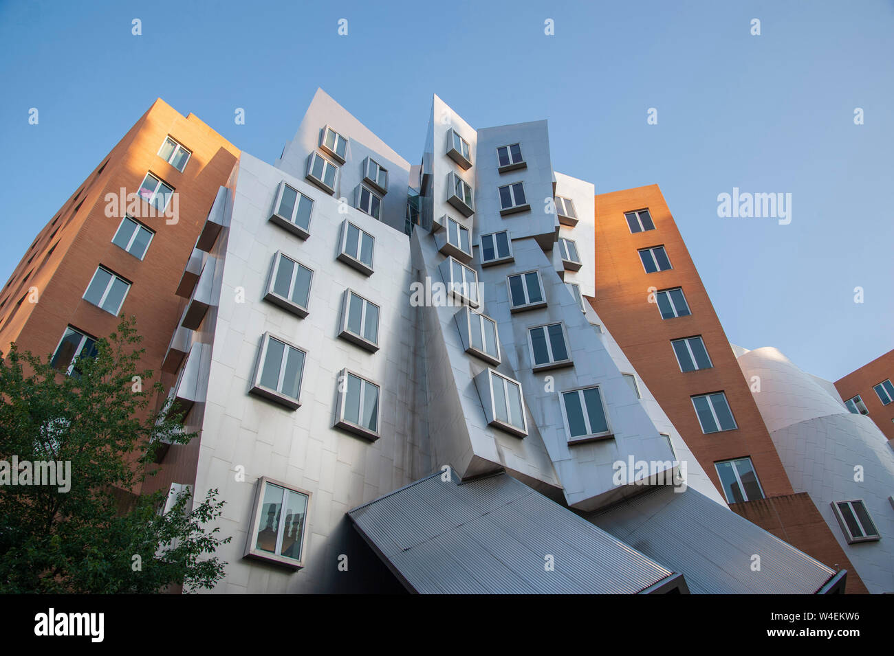 Bâtiment de Stata par Frank Gehry dans MIT Banque D'Images