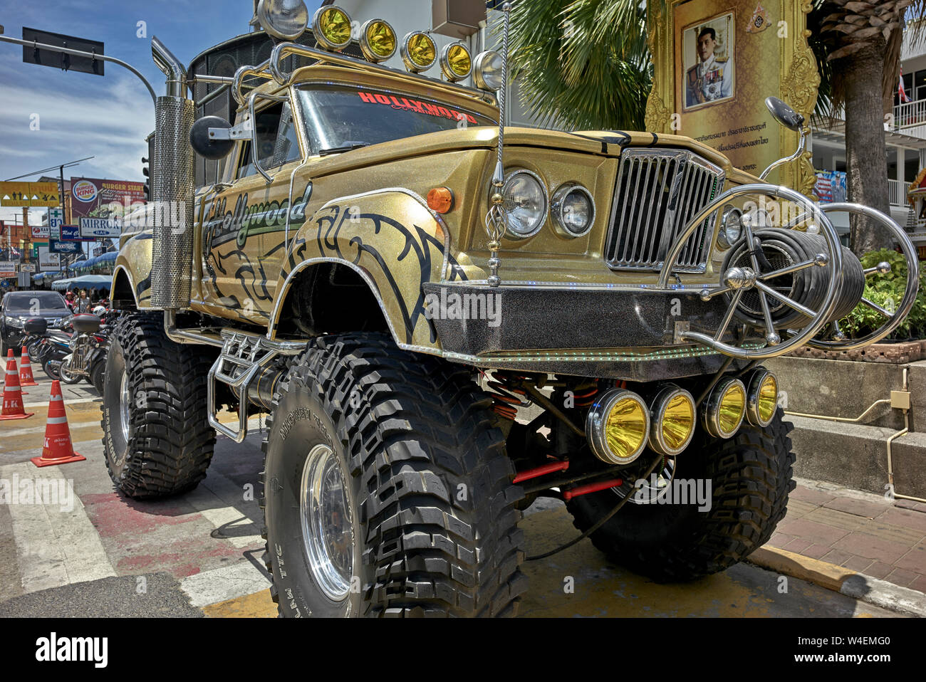 Monster truck. Camions modifiés et personnalisés, la Thaïlande Asie du sud-est Banque D'Images