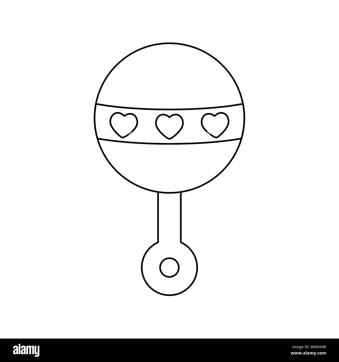 Baby Maracas Isolated Icon Banque D Image Et Photos Alamy