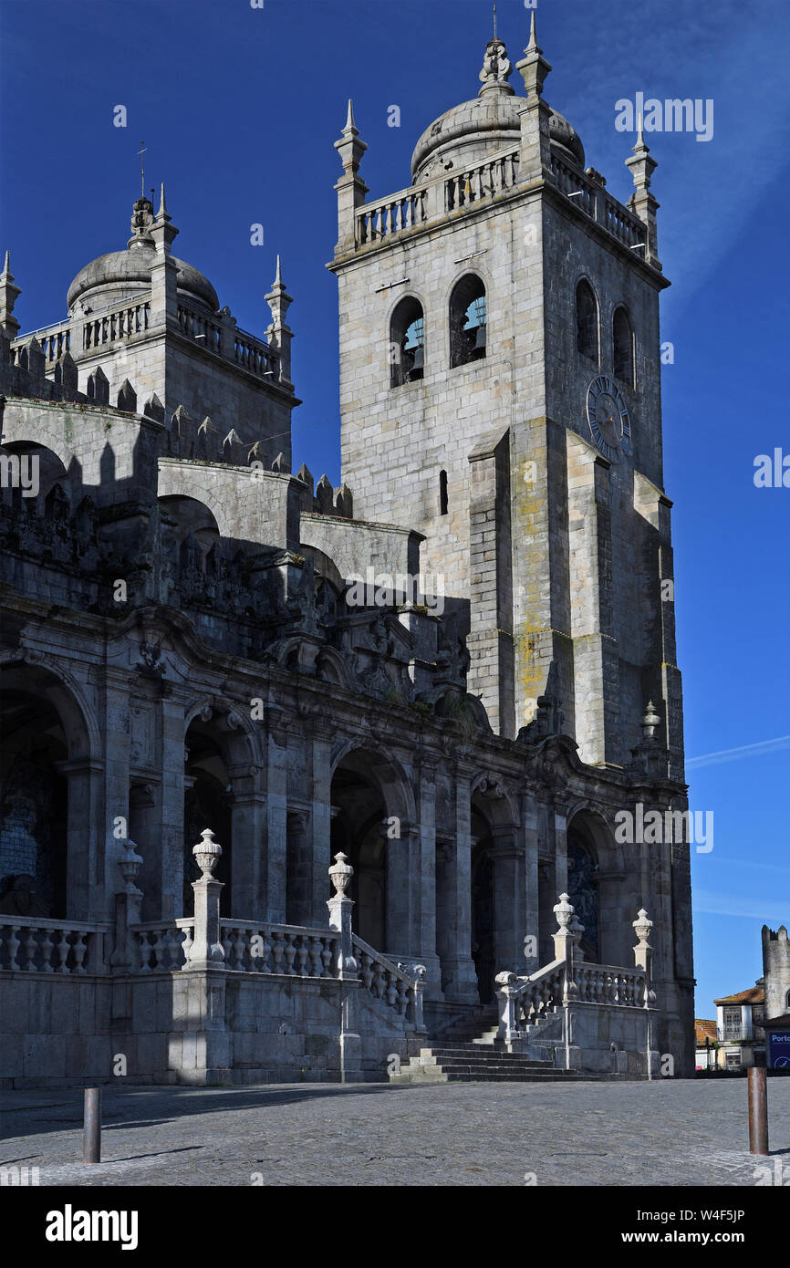 La cathédrale de porto;se : Portugal Banque D'Images