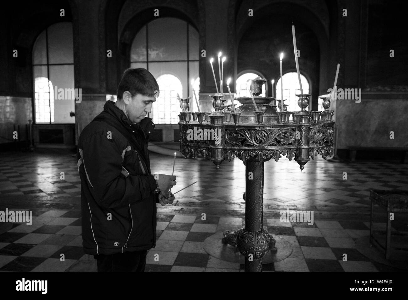 Bulgarie, Sofia, église cathédrale Alexander Nevski, dans le centre de la capitale bulgare Sofia Banque D'Images