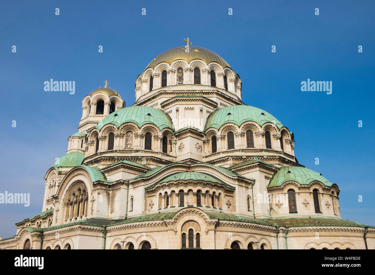 Bulgarie, Sofia, église cathédrale Alexander Nevski, dans le centre de la capitale bulgare Sofia Banque D'Images