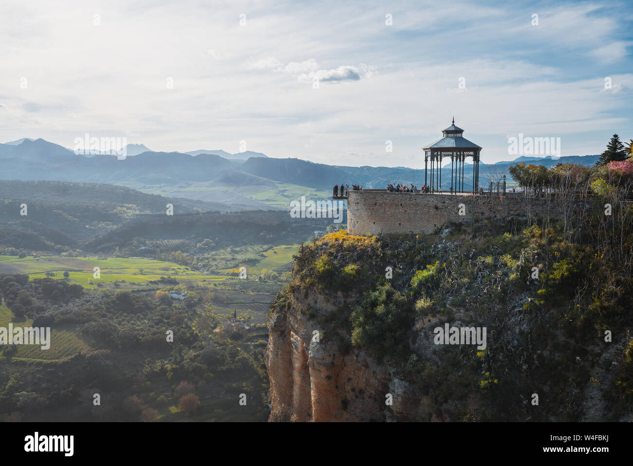 Mirador de Ronda belvédère - Ronda, Province de Malaga, Andalousie, Espagne Banque D'Images