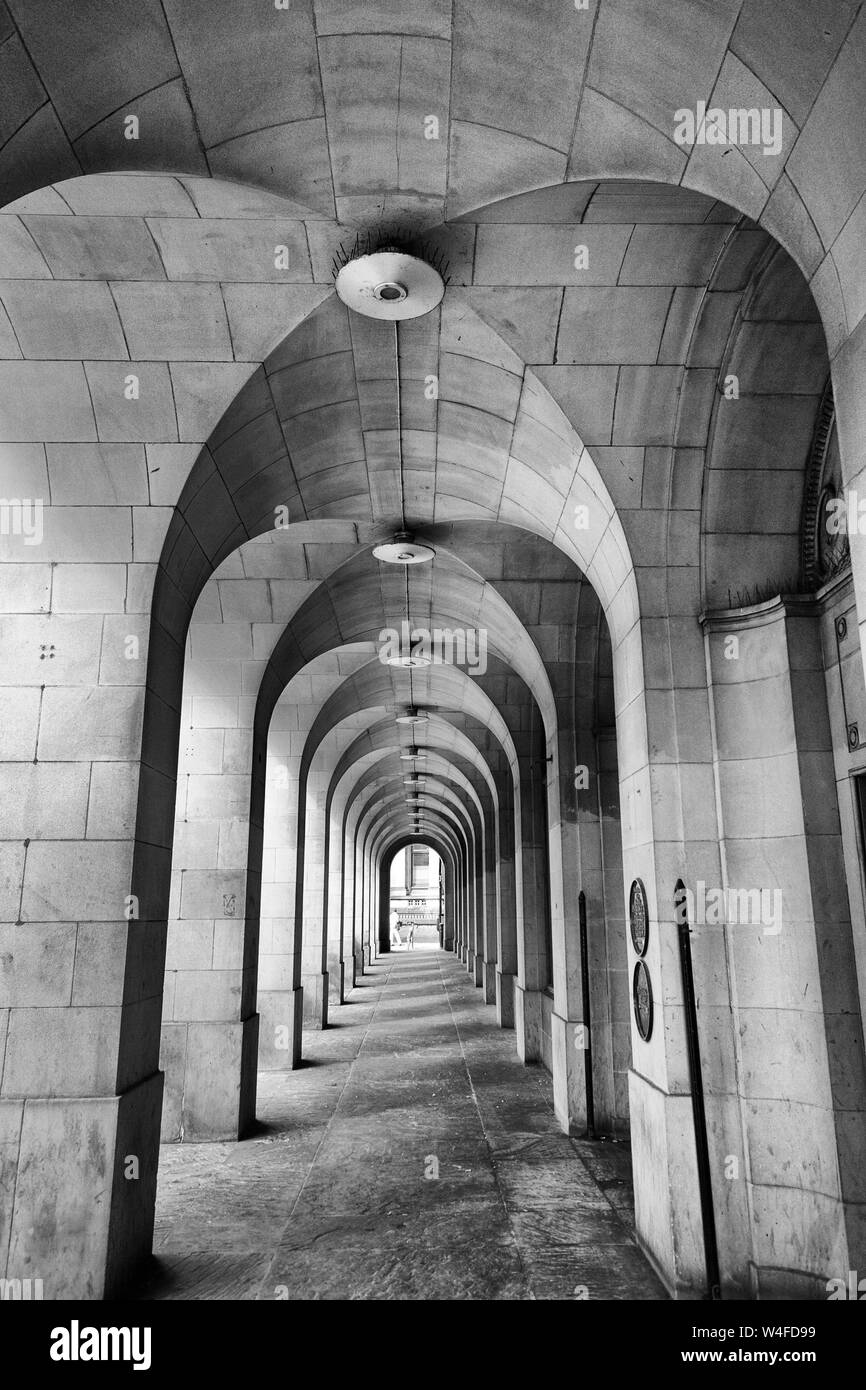 Allée de l'hôtel de ville de Manchester Banque D'Images