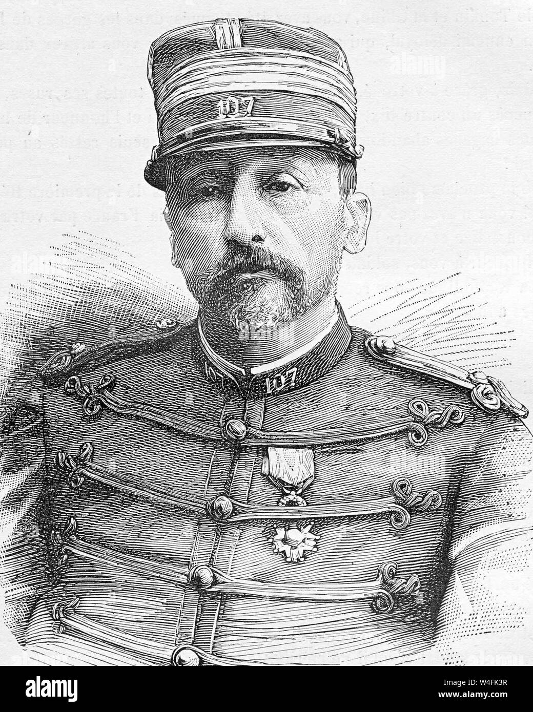 Le lieutenant-colonel Joseph Dugenne (1841-87) Banque D'Images