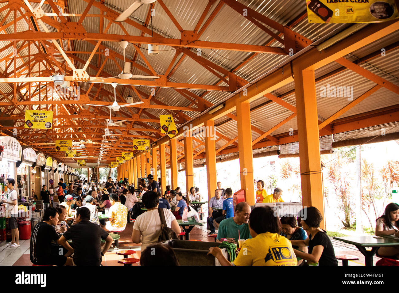 Comped Chinatown Food Centre - hawker center Banque D'Images