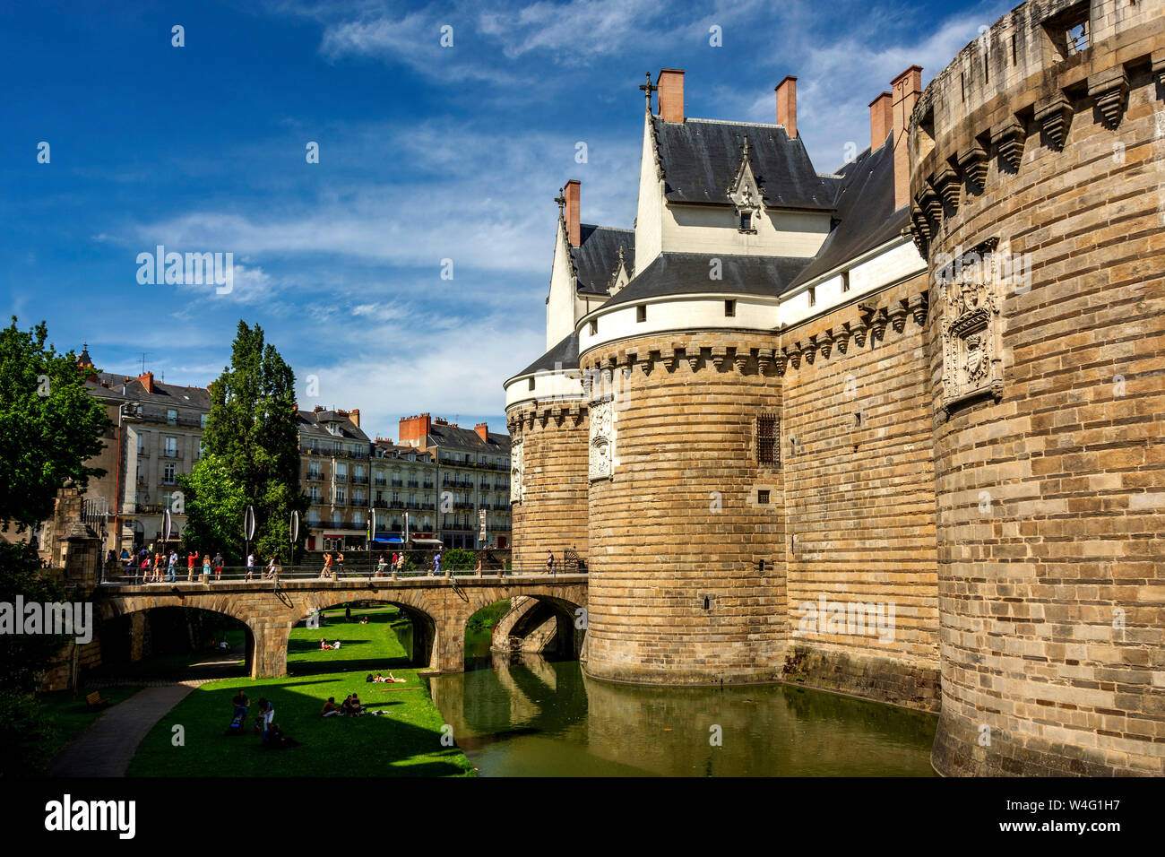 Nantes. Chateau des Ducs de Bretagne, Château des Ducs de Bretagne, Loire Atlantique. Les pays de la Loire. France Banque D'Images