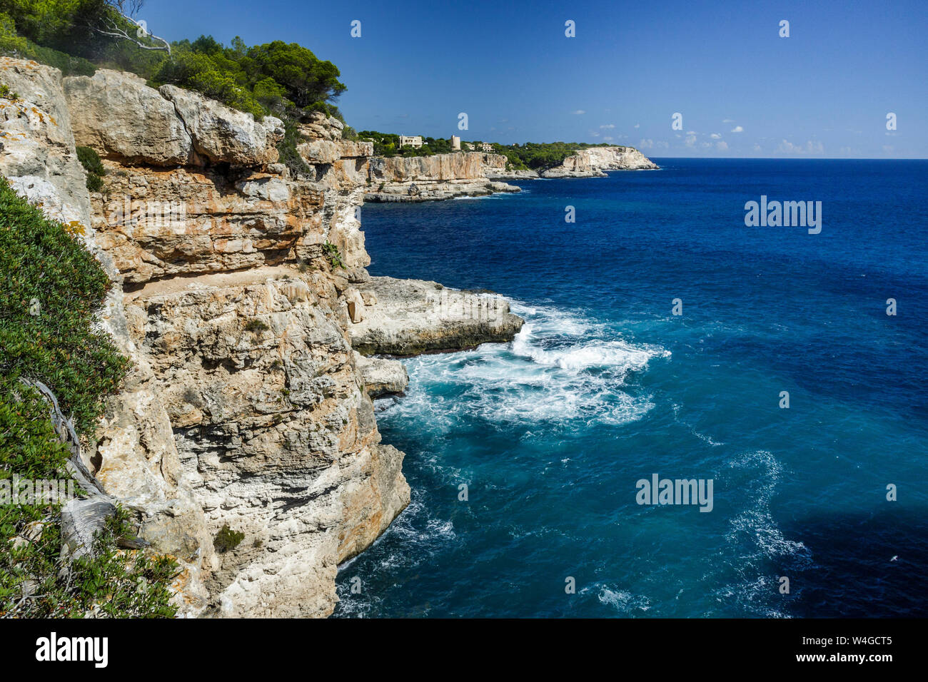Majorque, Felsenküste in Cala Santanyi, Majorque, Espagne Banque D'Images