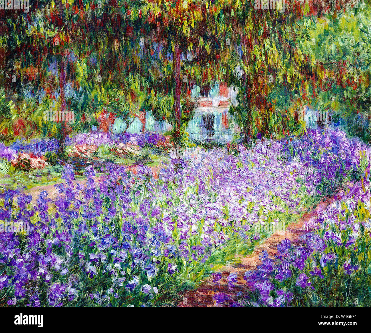 Claude Monet, le jardin de Giverny l'artiste, peinture, 1900 Banque D'Images