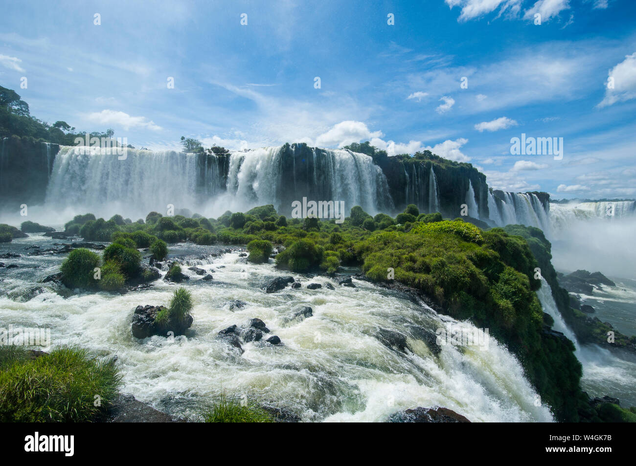 Unesco world heritage vue, chutes d'Iguaçu, Brésil Banque D'Images