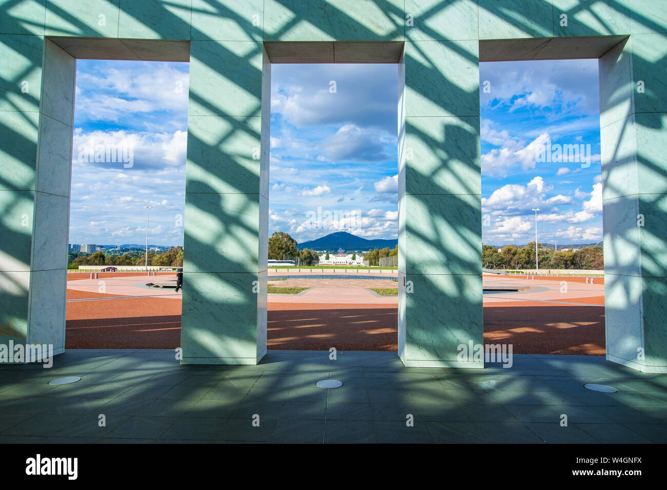 Le parlement australien à Canberra, Australie Banque D'Images