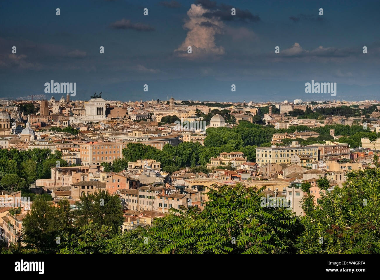 Vue du Gianicolo, Rome, Italie Banque D'Images