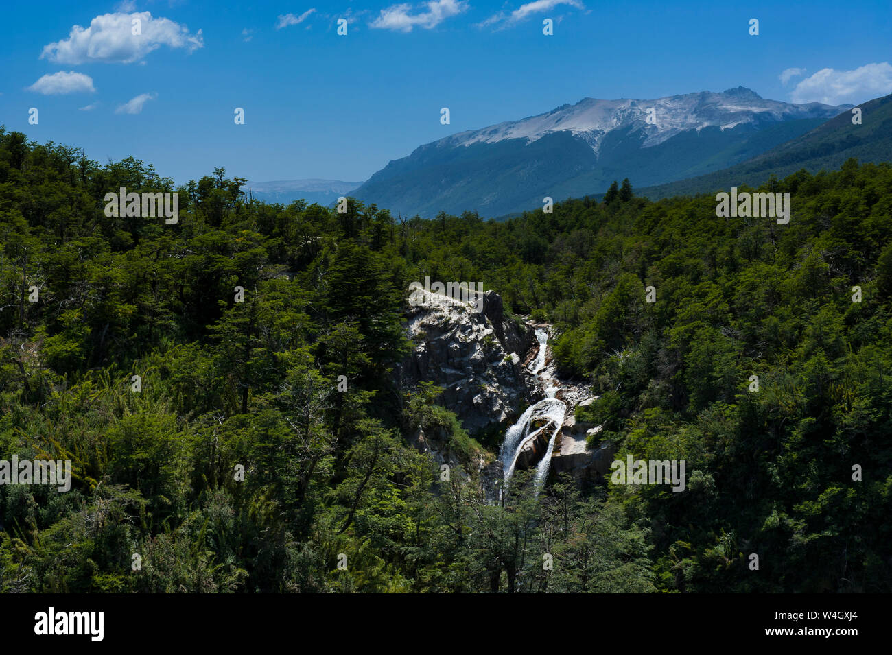 Paysage de montagne des Andes, Route des Sept Lacs, l'Argentine, l'Amérique du Sud Banque D'Images