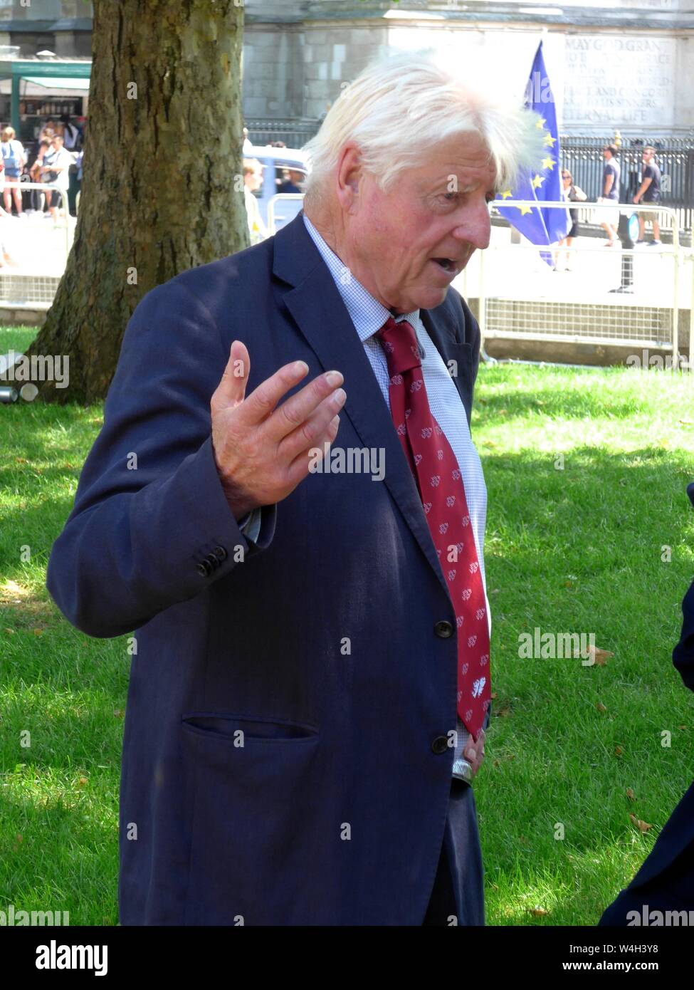 La direction du parti conservateur suite au QEII 23 Juillet 2019 & les participants inclus le puissant et influent dans le parti conservateur & immense couverture de presse. Banque D'Images