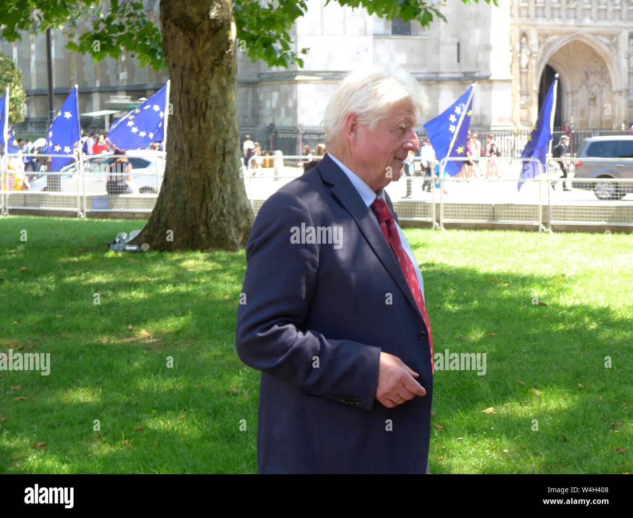 La direction du parti conservateur suite au QEII 23 Juillet 2019 & les participants inclus le puissant et influent dans le parti conservateur & immense couverture de presse. Banque D'Images