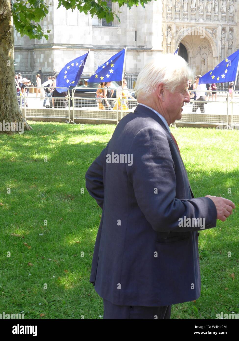 La direction du parti conservateur suite au QEII 23 Juillet 2019 & les participants inclus le puissant et influent dans le parti conservateur & immense couverture de presse. Banque D'Images