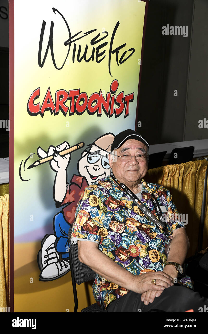 21 juillet 2019 - San Diego, CA, États-Unis - Ancien Dessinateur Walt Disney lto Willie apparaît à la Comic-Con International 2019 Dimanche 21 Juillet (crédit Image : © Dave Safley/Zuma sur le fil) Banque D'Images