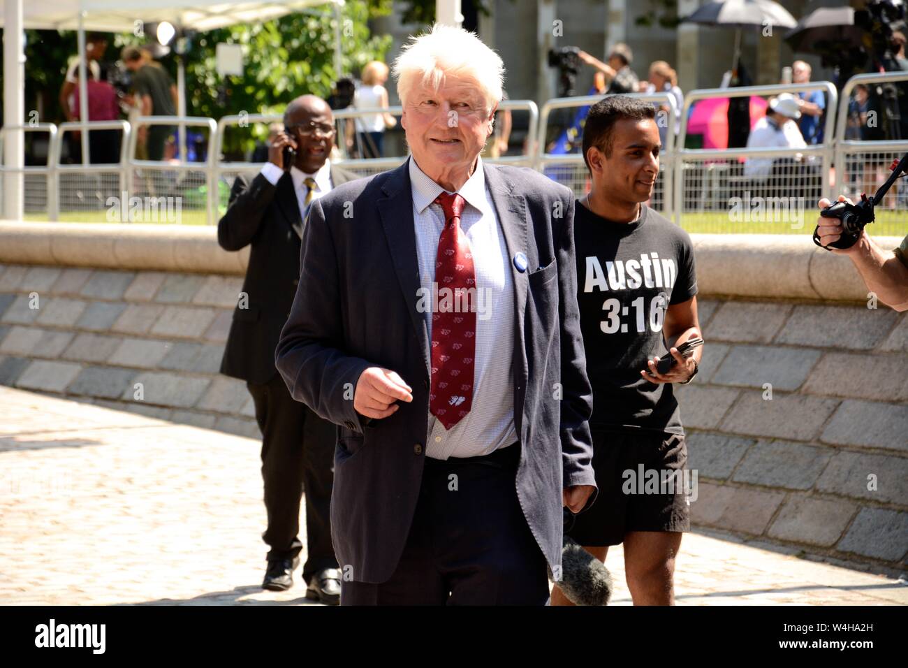 La direction du parti conservateur suite au QEII 23 Juillet 2019 & les participants inclus le puissant et influent dans le parti conservateur & immense couverture de presse. Banque D'Images