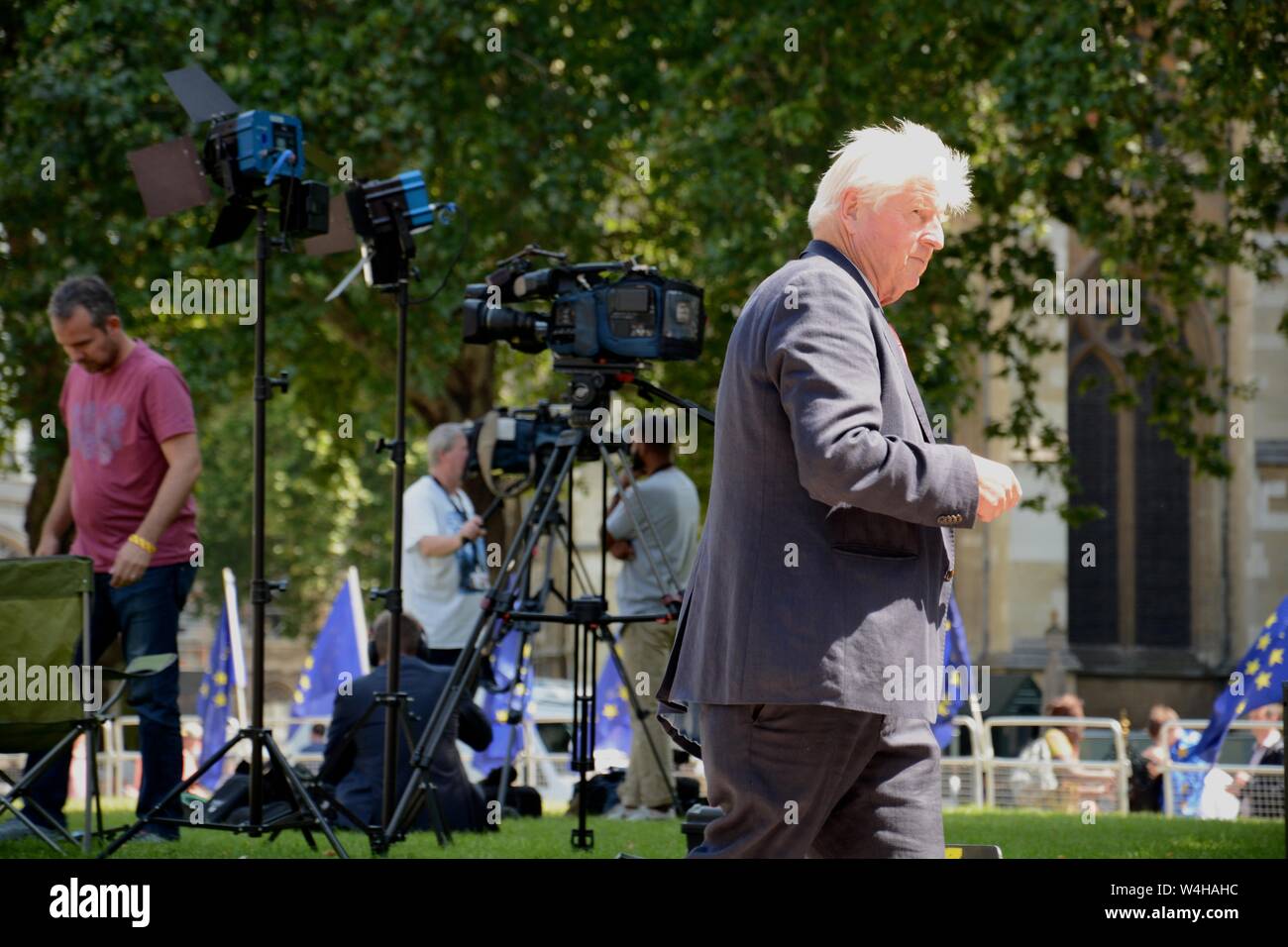 La direction du parti conservateur suite au QEII 23 Juillet 2019 & les participants inclus le puissant et influent dans le parti conservateur & immense couverture de presse. Banque D'Images