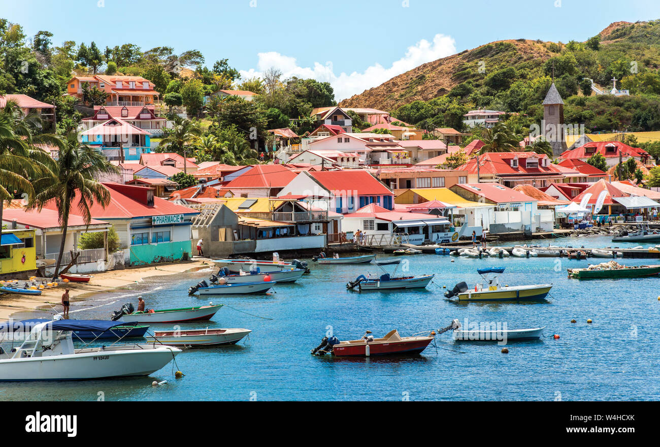 Terre de haut de plage Guadeloupe Antilles Françaises Banque D'Images