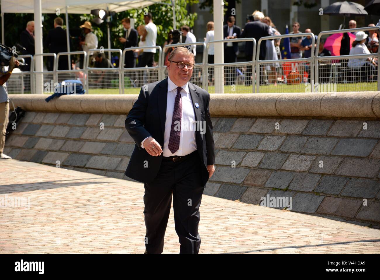 La direction du parti conservateur suite au QEII 23 Juillet 2019 & les participants inclus le puissant et influent dans le parti conservateur & immense couverture de presse. Banque D'Images