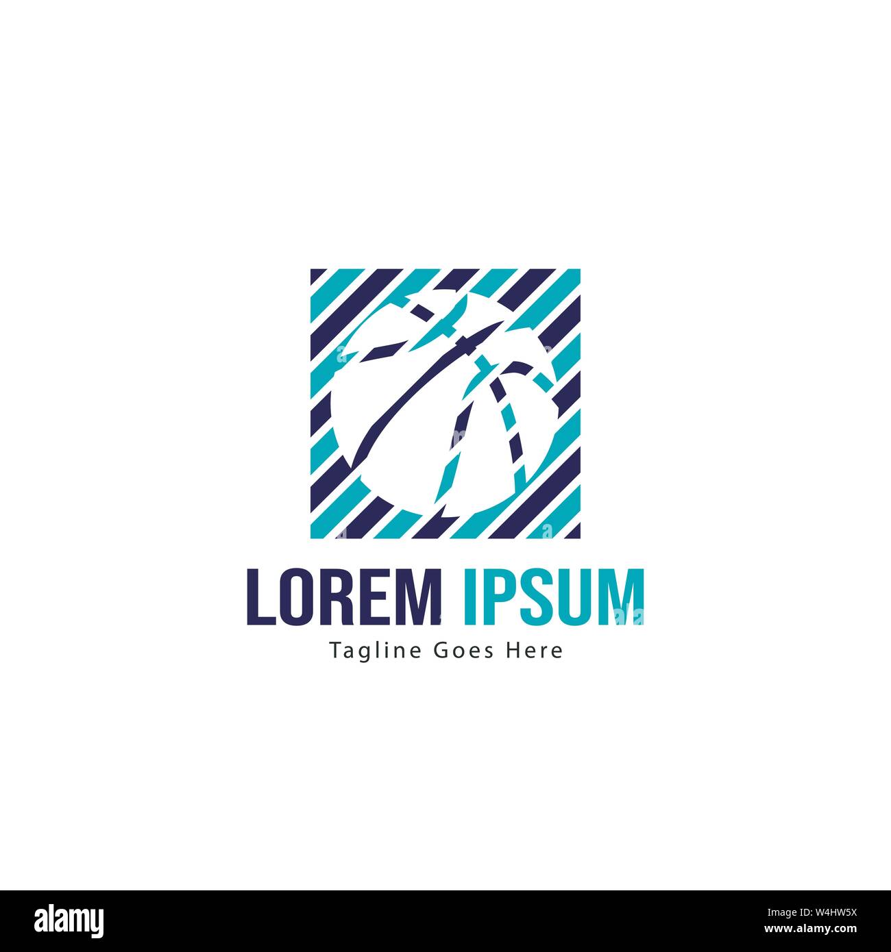 Template design logo Basket-ball. Basket-ball moderne minimaliste avec logo vecteur Conception du châssis Illustration de Vecteur