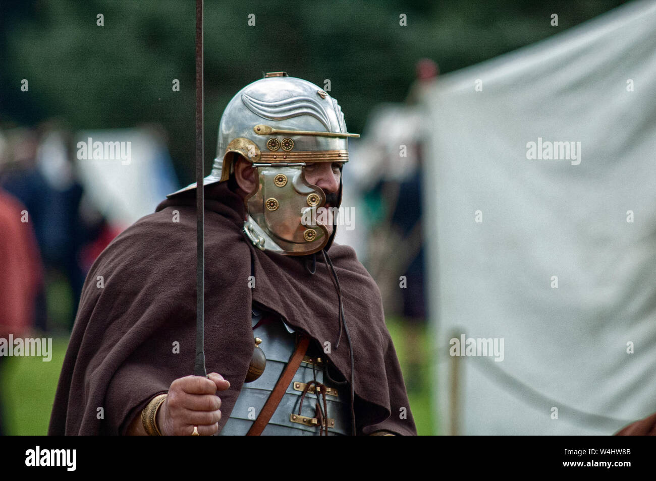 Une reconstitution médiévale jour à Lanark Banque D'Images