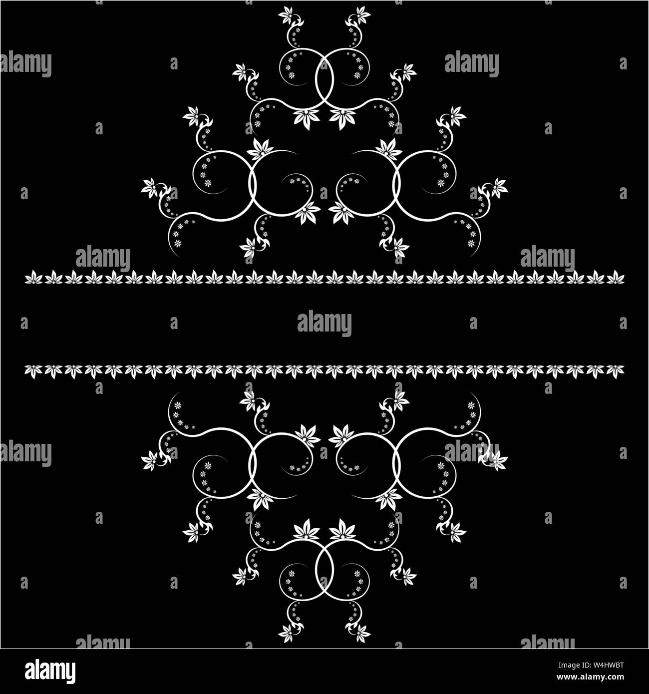 Châssis avec monogrammes pour concevoir et décorer. Illustration de Vecteur