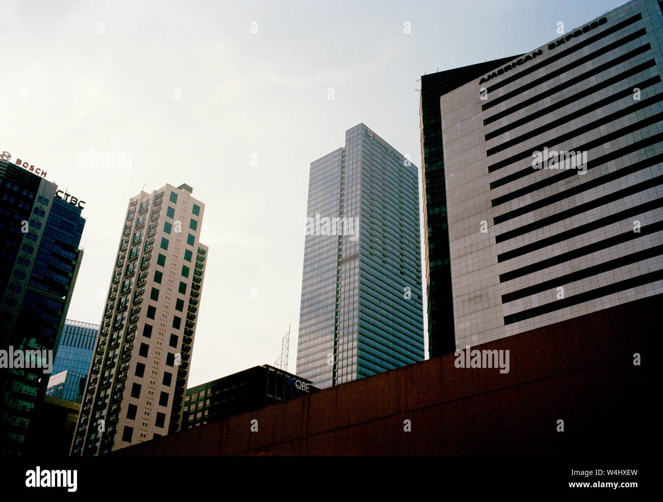Gratte-ciel de Bonifacio Global City à Manille à Luzon Manille aux Philippines en Asie du Sud-Est Extrême-Orient. Cityscape Skyline Banque D'Images
