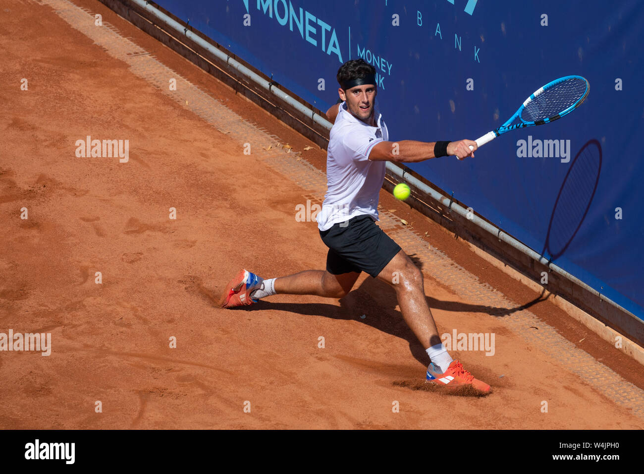 Prague, République tchèque, 23 juillet, 2019. Carlos Taberner (ESP) lors de match contre Jonas Forejtek (CZE) Avantage à Prague 2019 ouvert Banque D'Images