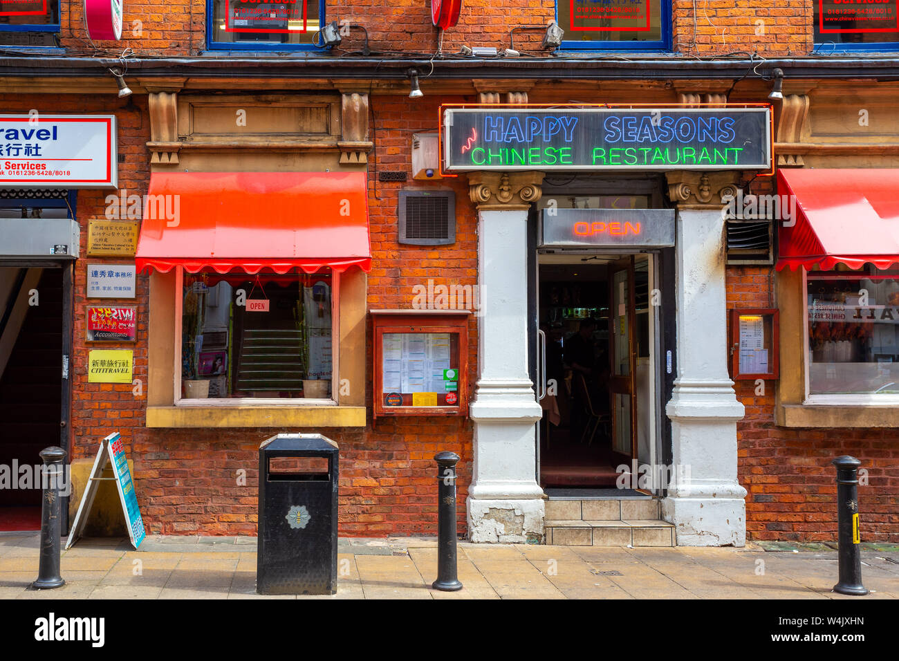 Manchester, UK - 18 mai 2018 : Chinatown de Manchester sur Faulkner St. est une enclave ethnique dans le centre-ville. C'est le deuxième plus grand Chinatown dans le Banque D'Images