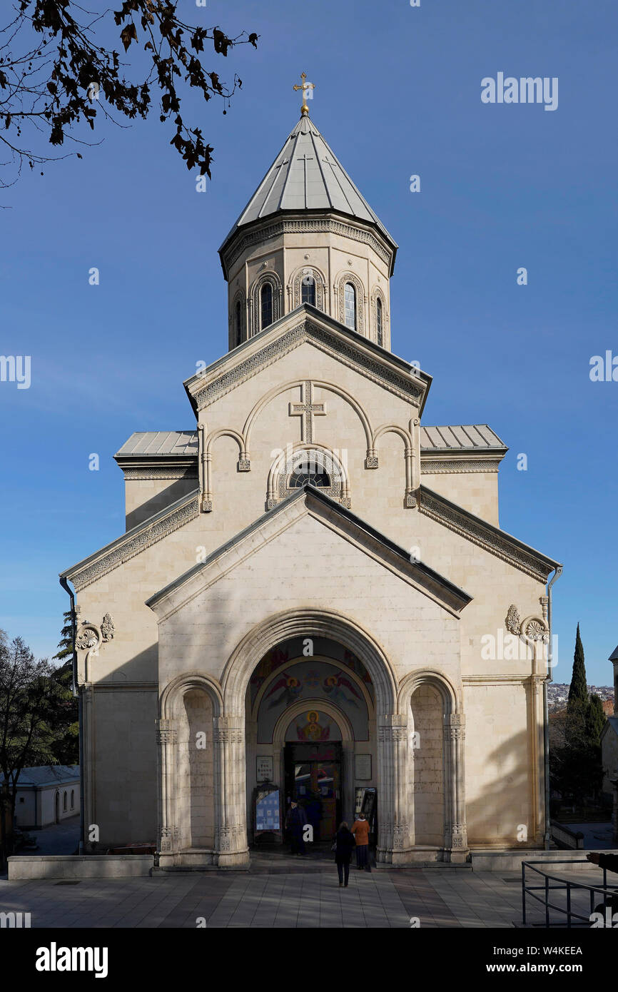 L'Église Kashveti de St.George est une église orthodoxe de Géorgie dans le centre de Tbilissi. L'Avenue Rustaveli, Tbislis, la Géorgie, le Caucase, l'Eurasie Banque D'Images
