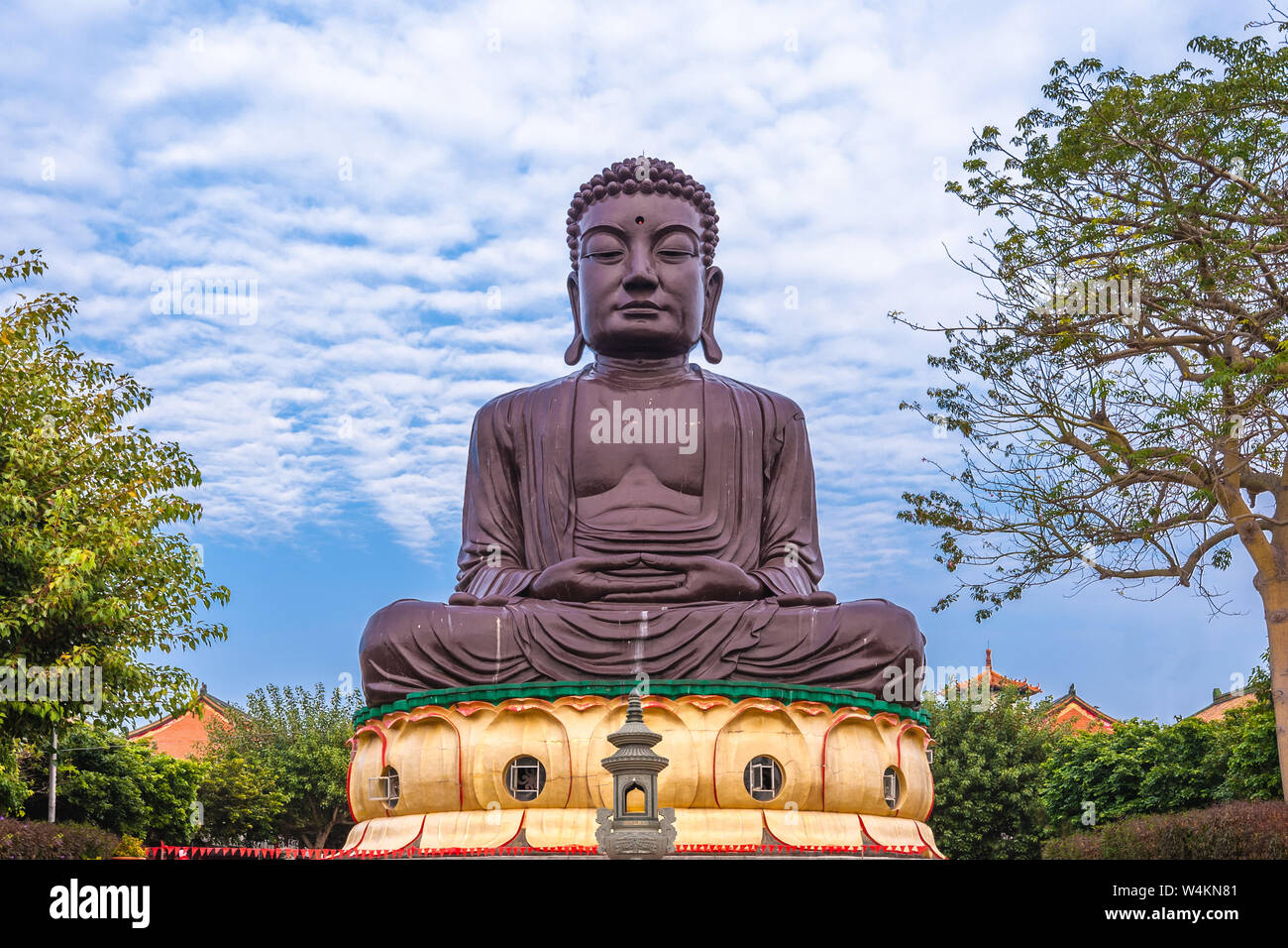 La grande statue bouddhiste à changhua, Taiwan Banque D'Images