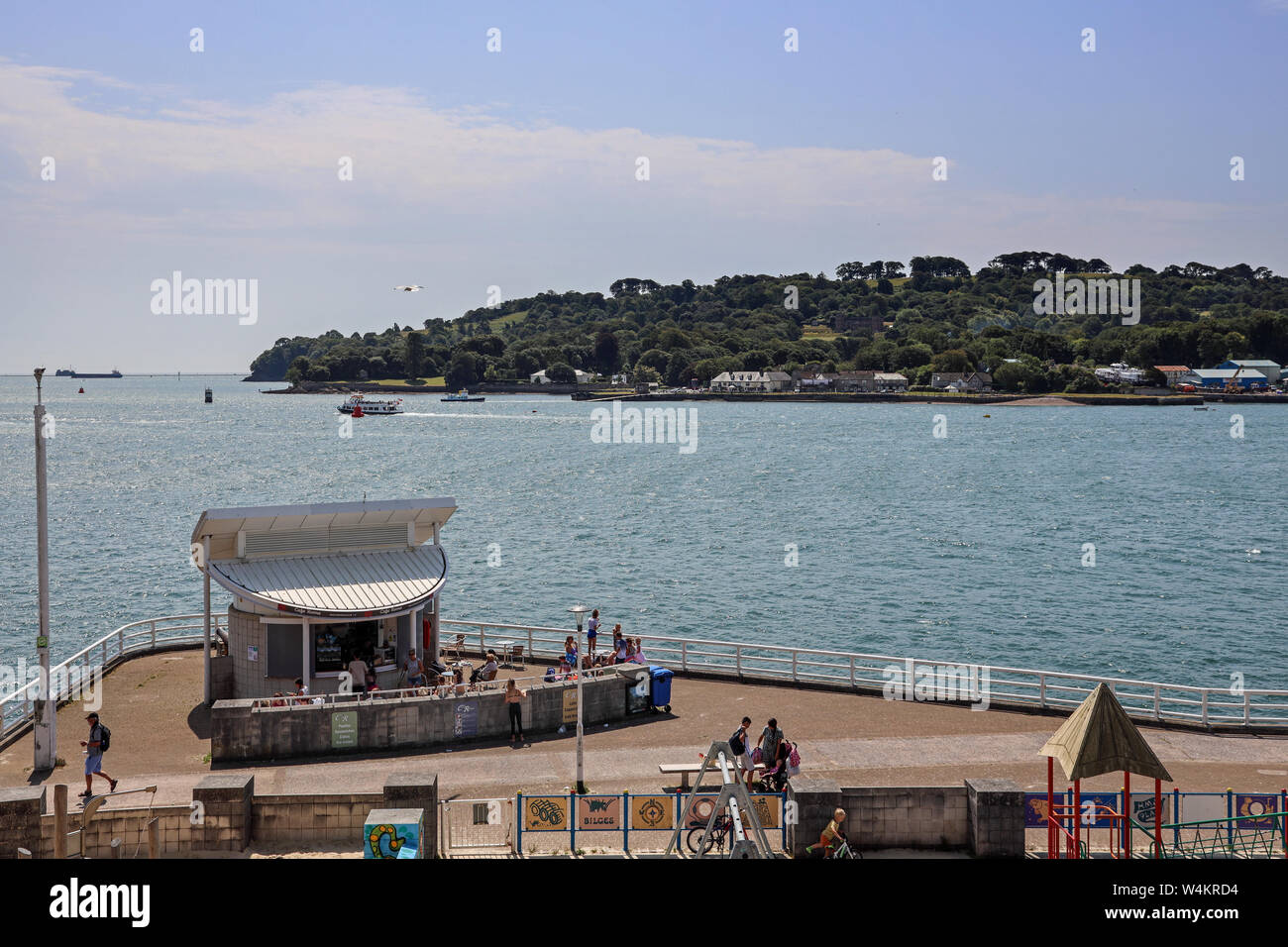 Devonport piscines Mount Wise. Une ressource publique à côté de l'Hamoaze à Plymouth. Banque D'Images