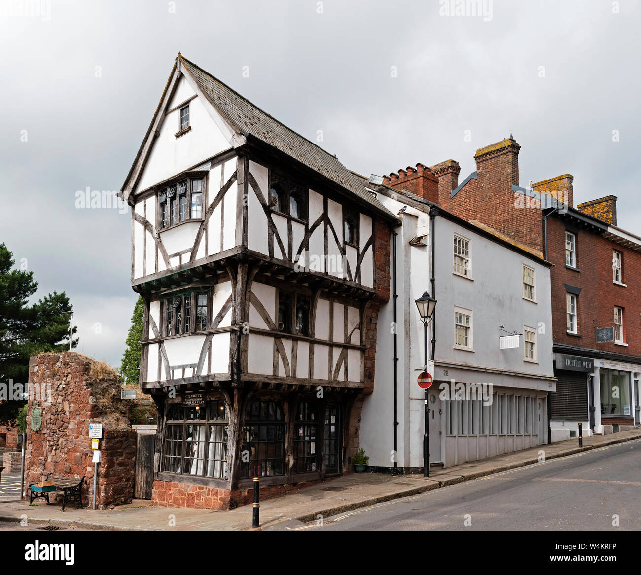 Historique Le 15 siècle qui s'est déplacé à Exeter, Devon, Angleterre, Grande-Bretagne, Royaume-Uni. Banque D'Images