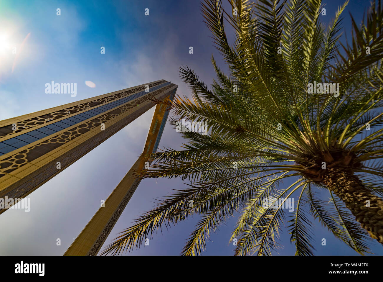 Dubaï, Émirats Arabes Unis - Jan.15, 2018 : Cadre de Dubaï est un monument situé dans le parc Zabeel Banque D'Images