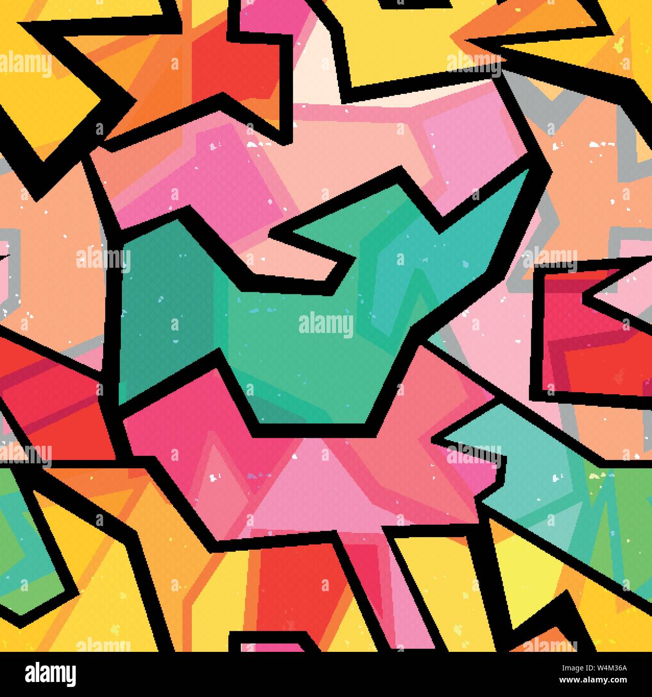 Seamless texture graffiti colorés Illustration de Vecteur