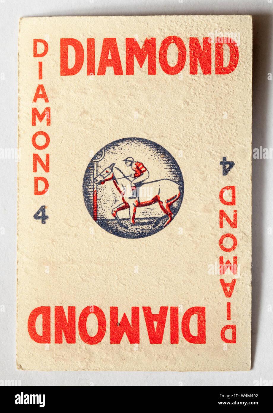 Baccardo Vintage Playing Card Game Banque D'Images