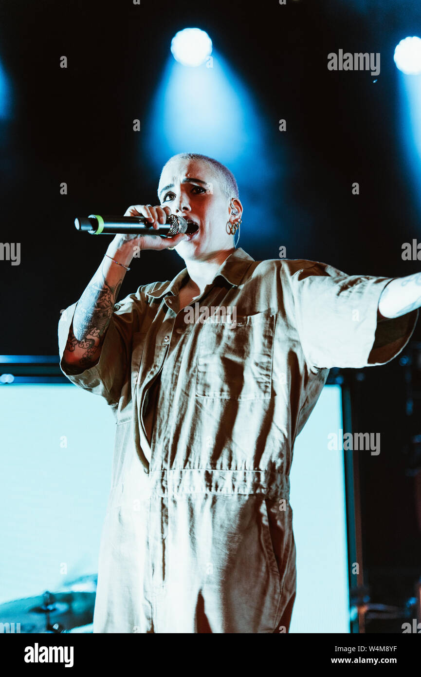 Turin, Italie, 19 juillet 2019. Coma Cose en concert à GruVillage Manfieri Festival © Giulia / Alamy Banque D'Images