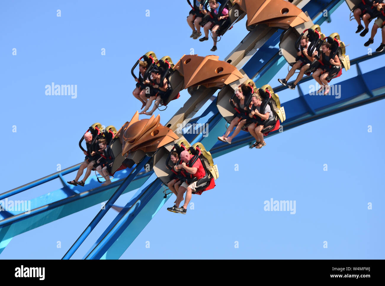 Roller Coaster Ride Banque D'Images