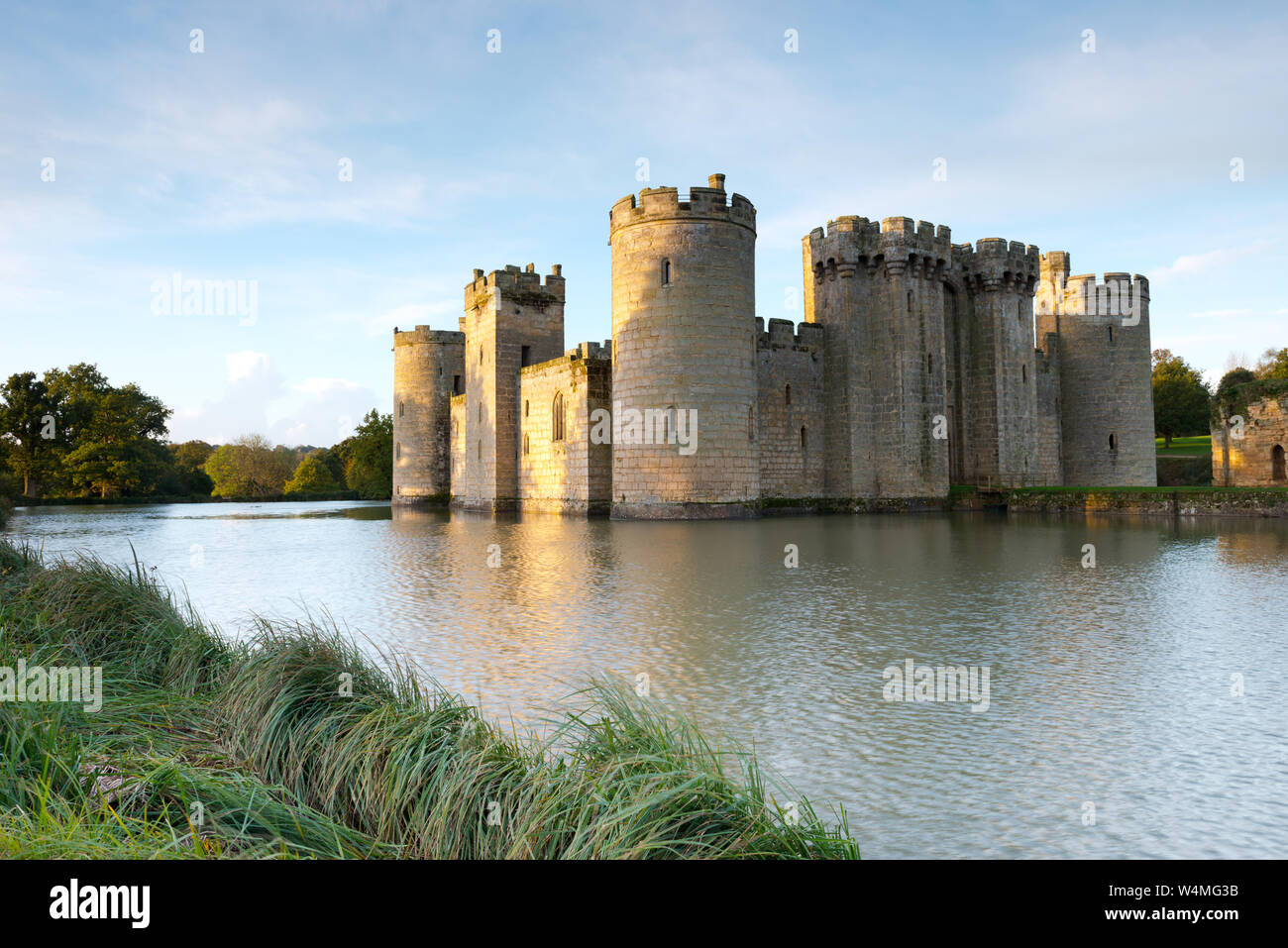Château de Bodiam en Angleterre Banque D'Images