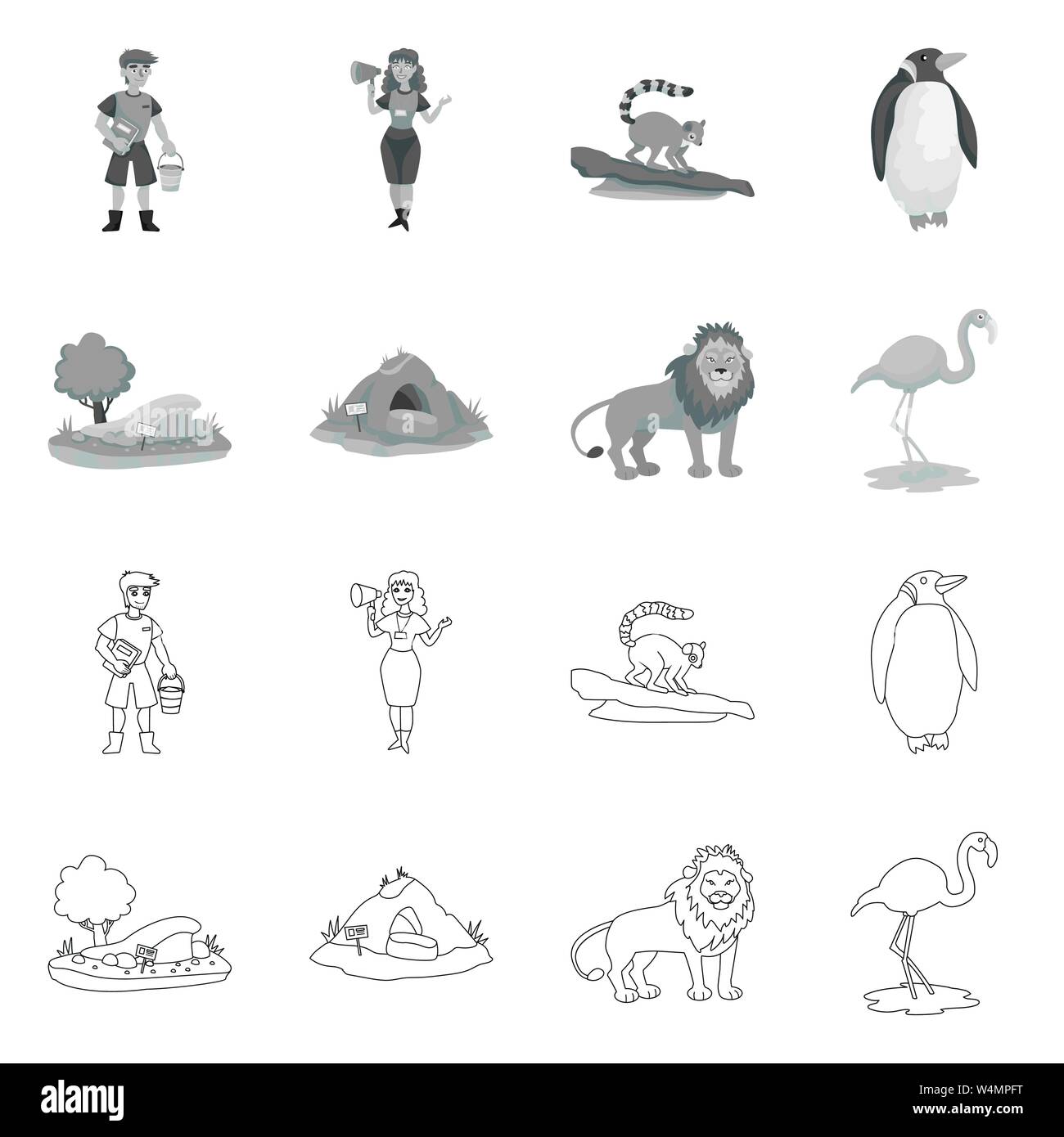 Objet isolé de la nature et de plaisir. Collection de la nature et du divertissement symbole boursier pour le web. Illustration de Vecteur